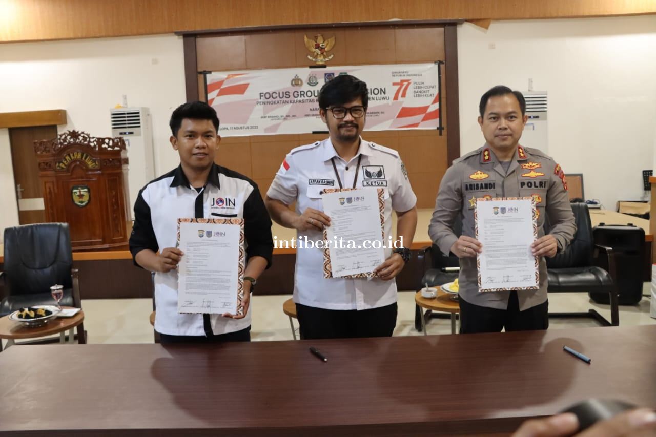 Cegah Korupsi di Desa, JOIN, APDESI dan Kapolres Luwu Lakukan Sosialisasi di Aula Rujab Bupati Luwu