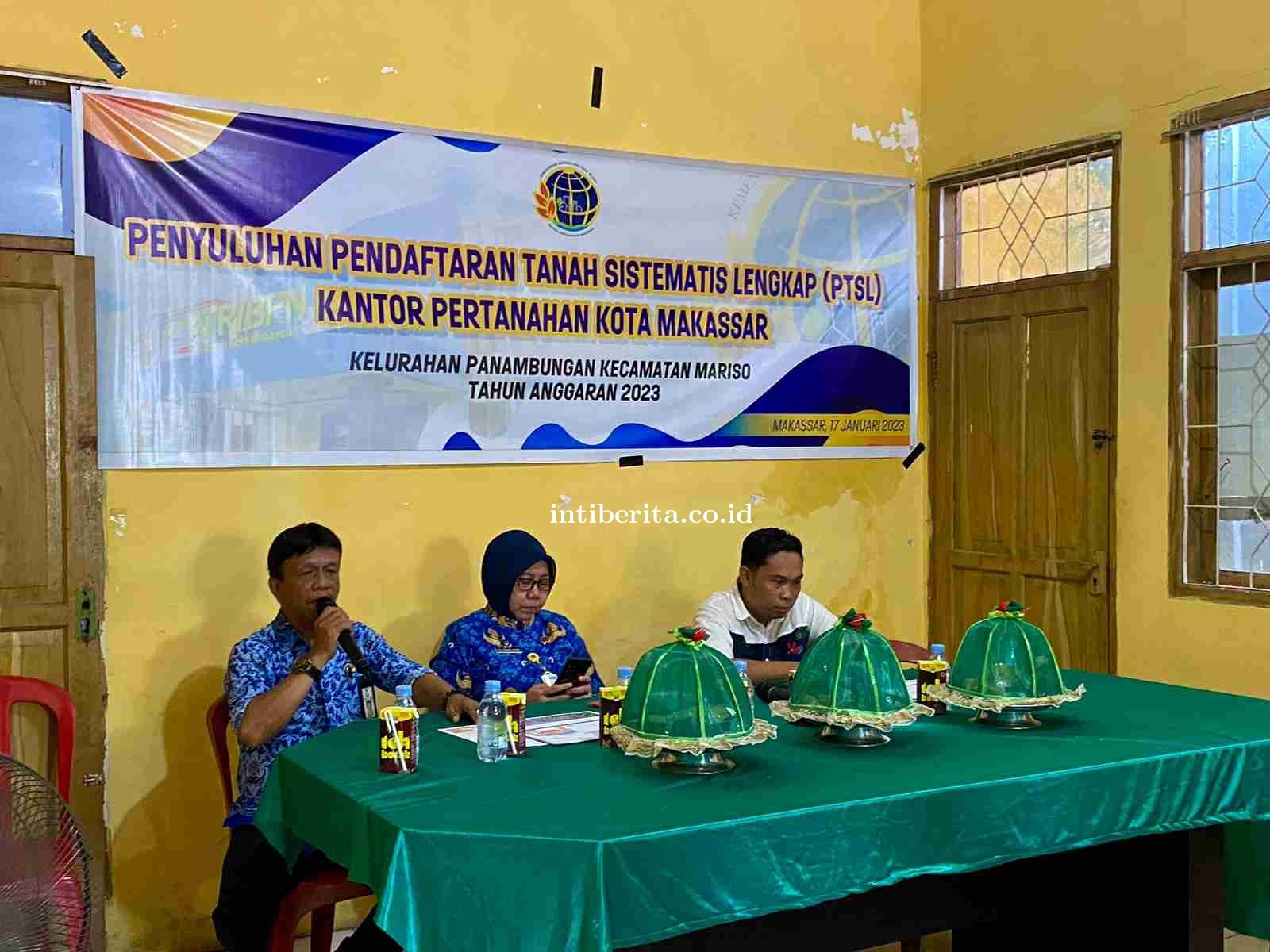 Lurah Pannambungan Membuka Kegiatan Penyuluhan Pendaftaran Tanah Sistematis Lengkap (PTSL) T.A 2023